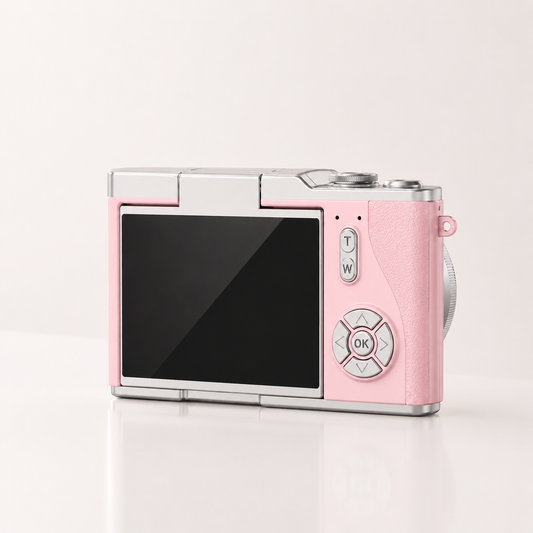 Serolira Compact 4K Camera with Flip Screen, 16X Zoom & Memory Card